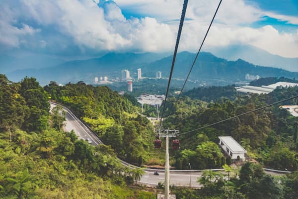Awana SkyWay缆车远眺青水岩寺